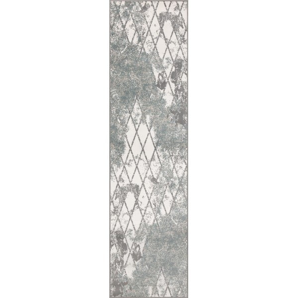 Pilkai mėlynos spalvos kilimas 80x300 cm Sensi Gepi – FD