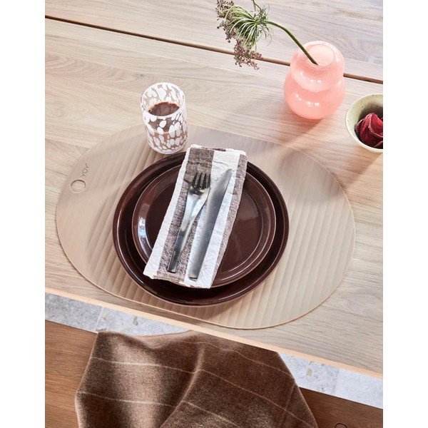 Terakotos spalvos sriubos iš terakotos lėkštės 2 vnt. ø 19 cm Yuka – OYOY Living Design-image-1