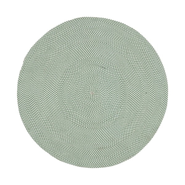 Žalias kilimas iš perdirbto plastiko Kave Home Rodhe, skersmuo 150 cm