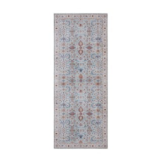 Mėlynos ir smėlio spalvos kilimas Nouristan Vivana, 80 x 200 cm