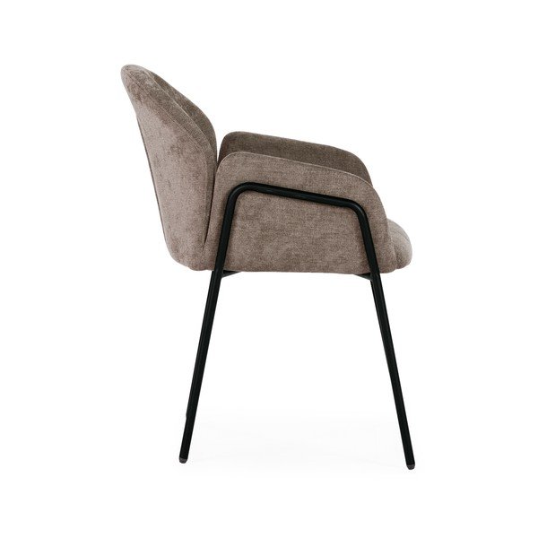 Persikų spalvos iš audinio valgomojo kėdžių komplektas 2 vnt. Aslin – MOME-image-4