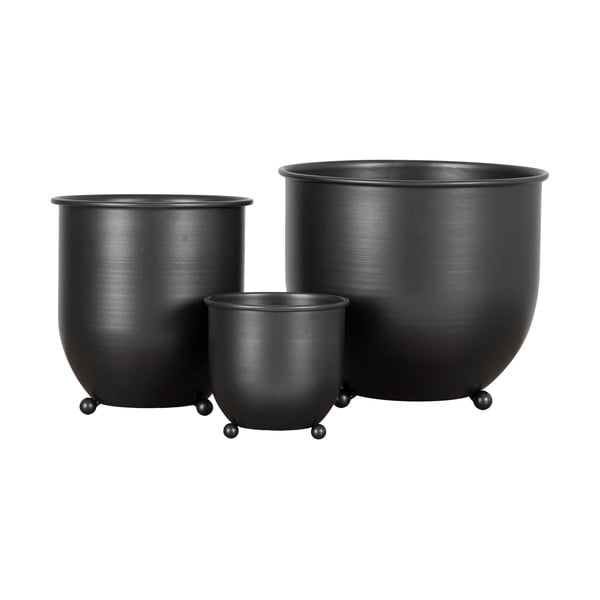 Iš metalo gėlių vazonų dangteliai 3 vnt. ø 22 cm Nova – House Nordic