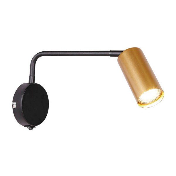 Juodai auksinės spalvos metalinis sieninis šviestuvas Tina - Candellux Lighting-image-3