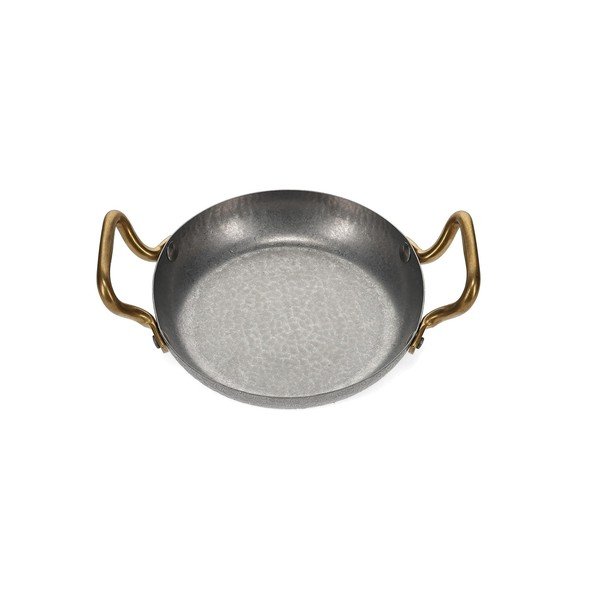 Sidabrinės spalvos skirta serviravimui iš metalo lėkštė ø 18 cm Serve – BonBistro