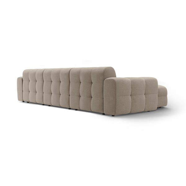 Rudos spalvos kampinė sofa (su kairiuoju kampu/su gultu) Kendal – Micadoni -image-4