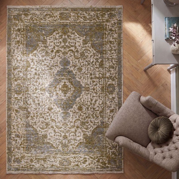 Žalios spalvos kilimas 200x300 cm Cordelia Vintage – Flair Rugs-image-2