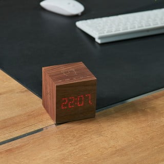 Riešutmedžio medienos žadintuvas Gingko Cube Plus