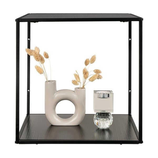 Sieninė lentyna juodos spalvos Vita – House Nordic-image-3