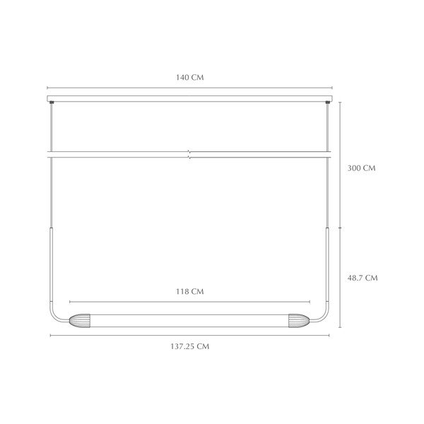 Sidabrinės spalvos iš plieno kabantis šviestuvas su stiklo gaubtu Lemon Squeeze Linear – UMAGE-image-3