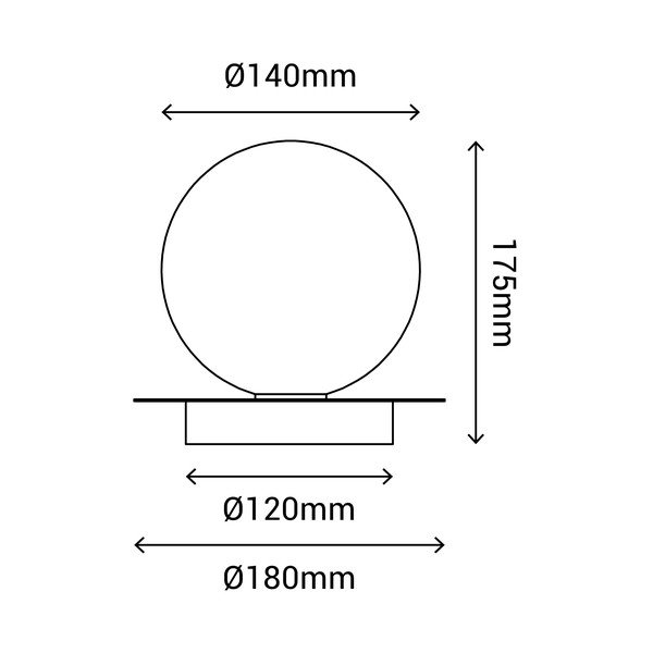 Lubinis šviestuvas SULION Musa, ø 14 cm-image-3