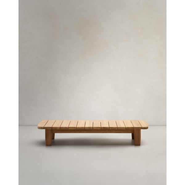 Iš tikmedžio masyvo sodo kavos staliukas 70x140 cm Tirant – Kave Home-image-1