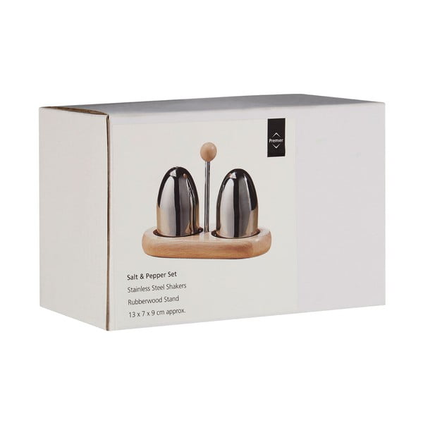 Premier Housewares guminis druskinės ir pipirinės rinkinys-image-1