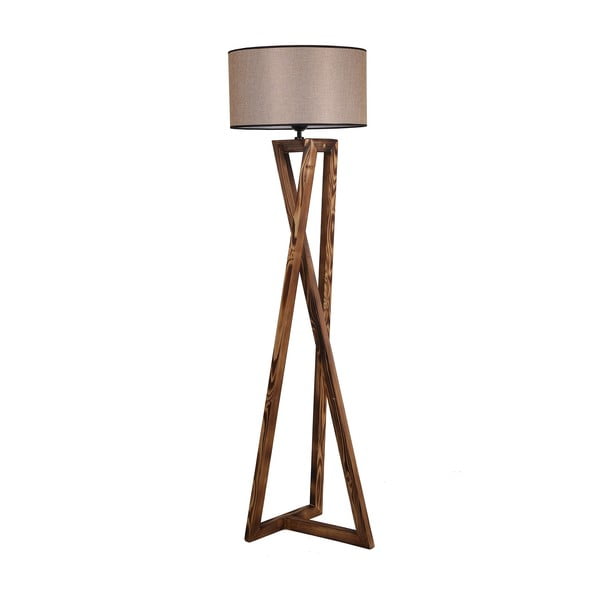 Rudos spalvos pastatomas šviestuvas (aukštis 149 cm) su tekstiliniu gaubtu Maçka – Opviq lights