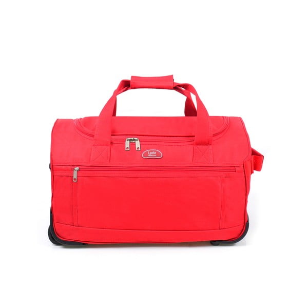 Raudonas kelioninis krepšys ant ratukų LPB Morgane, 43 l