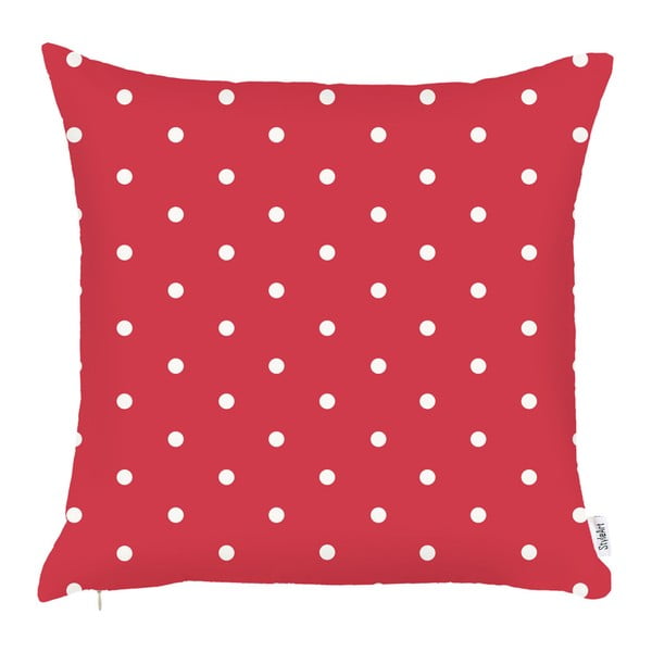 Raudonas pagalvės užvalkalas Mike & Co. NEW YORK Taškai, 43 x 43 cm