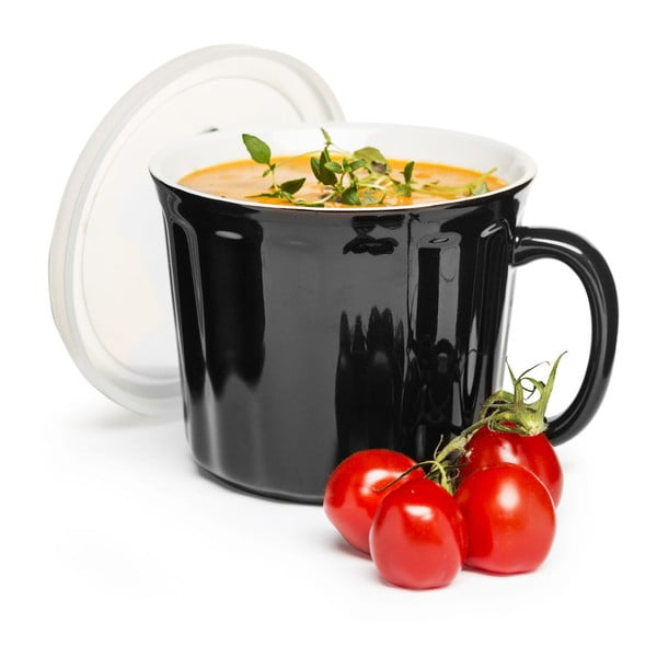 Juodas sriubos puodelis Sagaform, 500 ml