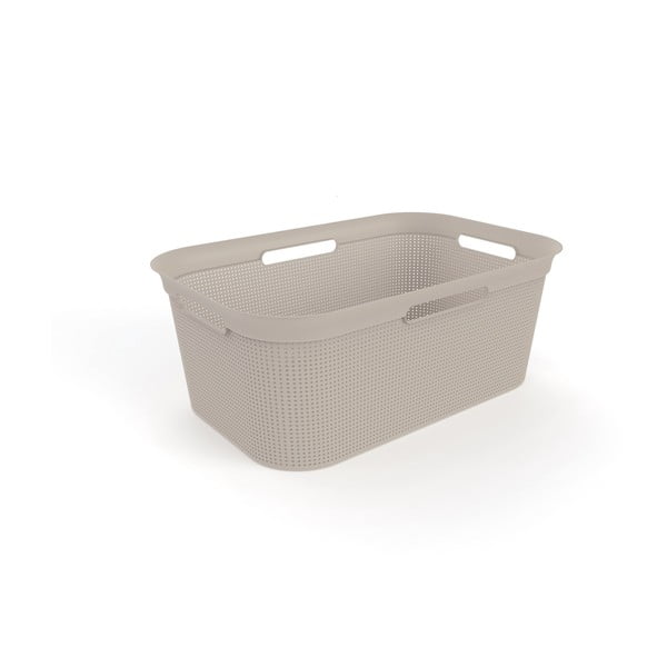 Smėlio spalvos plastikinis skalbinių krepšys 41 l Brisen - Rotho