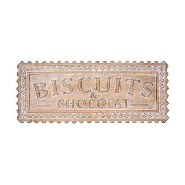Pušies medienos sieninis ženklas Antic Line Biscuits et Chocolat