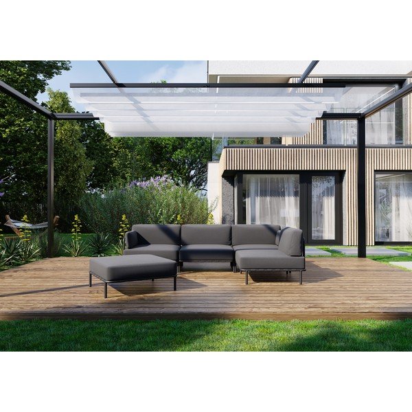 Sodo modulinė sofa tamsiai pilkos spalvos 234 cm Salve – Sit Sit-image-1