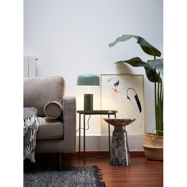 Pilkas šoninis staliukas Kave Home Kesbury, aukštis 46 cm-image-2