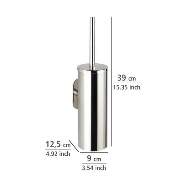 Wenko Orea nerūdijančio plieno savaime išsilaikantis tualeto šepetys-image-2