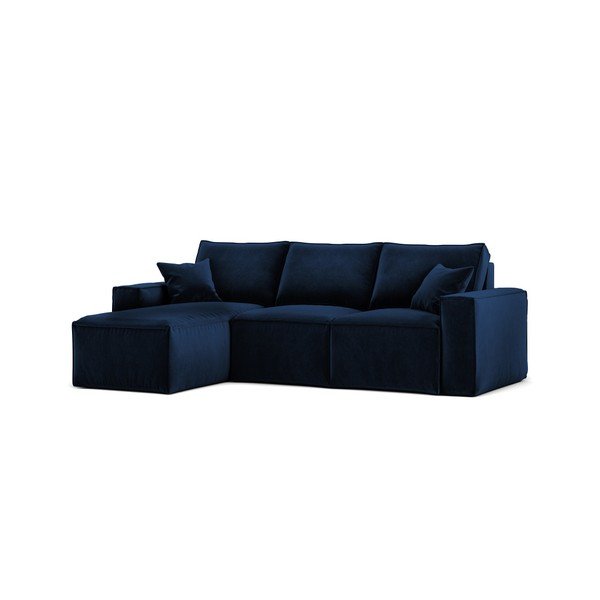 Tamsiai mėlyna kampinė sofa "Cosmopolitan Design Florida", kairysis kampas-image-2