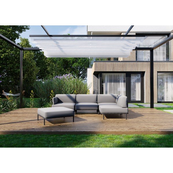 Sodo modulinė sofa šviesiai pilkos spalvos 234 cm Salve – Sit Sit-image-4