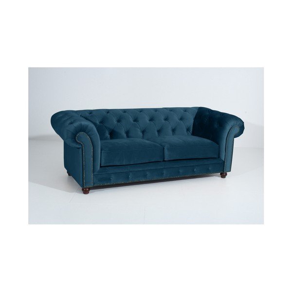Mėlyna sofa "Max Winzer Orleans Velvet", 216 cm-image-3