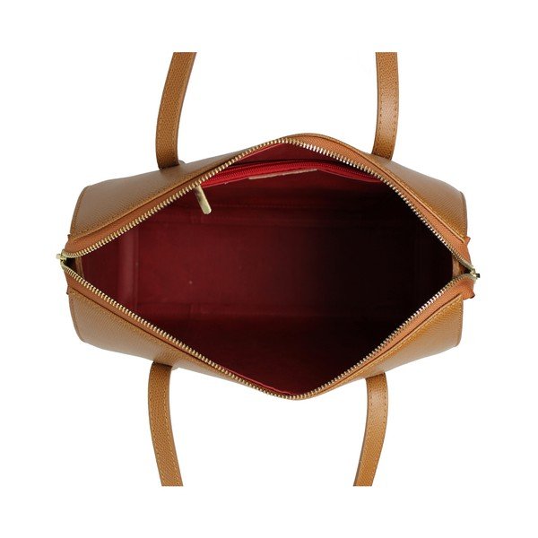 Ruda odinė rankinė Lampoo Tudoro-image-1