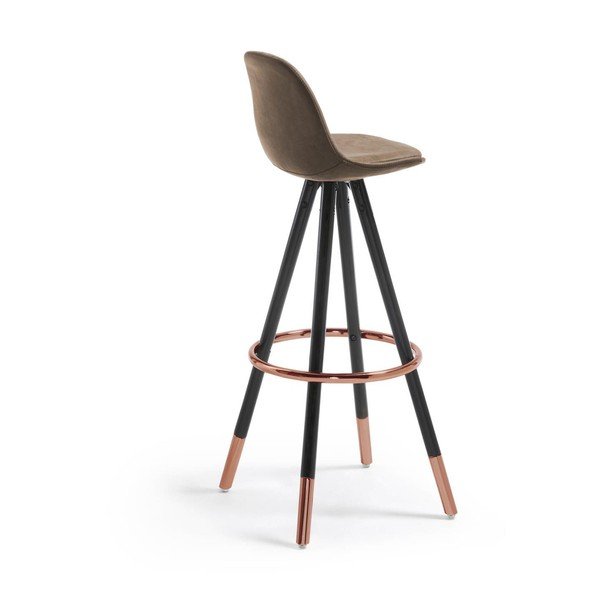 Rudos spalvos baro taburetė (sėdynės aukštis 75 cm) Slad – Kave Home-image-4