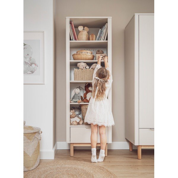 Vaikiška knygų spinta smėlio spalvos 65x42 cm Miloo – Pinio-image-3