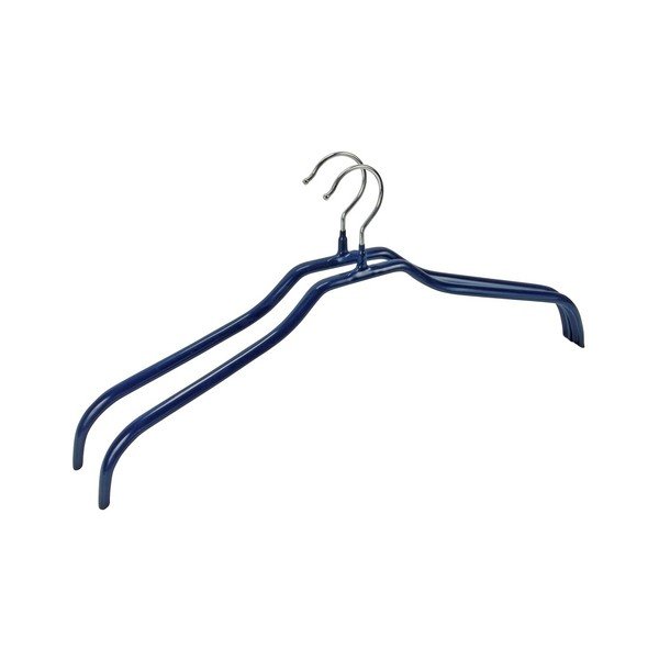 2 mėlynų neslystančių Wenko Hanger Slim drabužių pakabų rinkinys-image-1