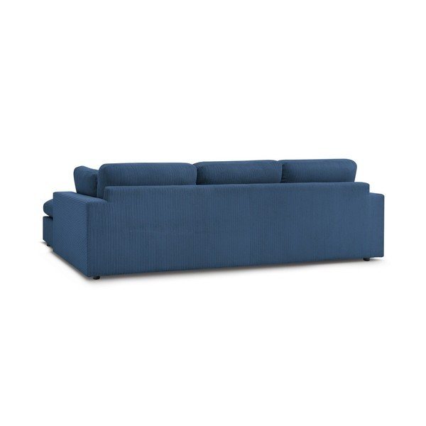 Mėlynos spalvos kampinė sofa iš kordinio velveto Belair – Bobochic Paris-image-4