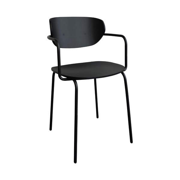 Valgomojo kėdės juodos spalvos 4 vnt. Arch – Hübsch