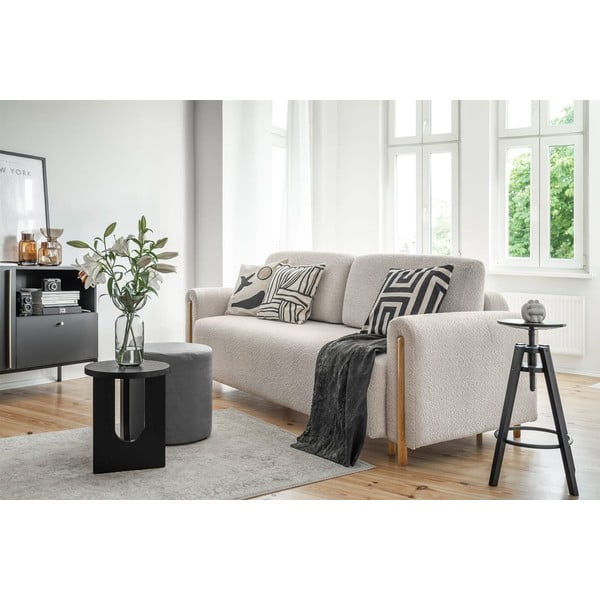 Smėlio spalvos iš boucle sulankstoma/su sandėliavimo vieta sofa 244 cm Arcadova – ELTAP-image-3