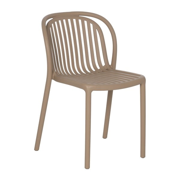 Smėlio spalvos iš plastiko valgomojo kėdė Alia – Ixia