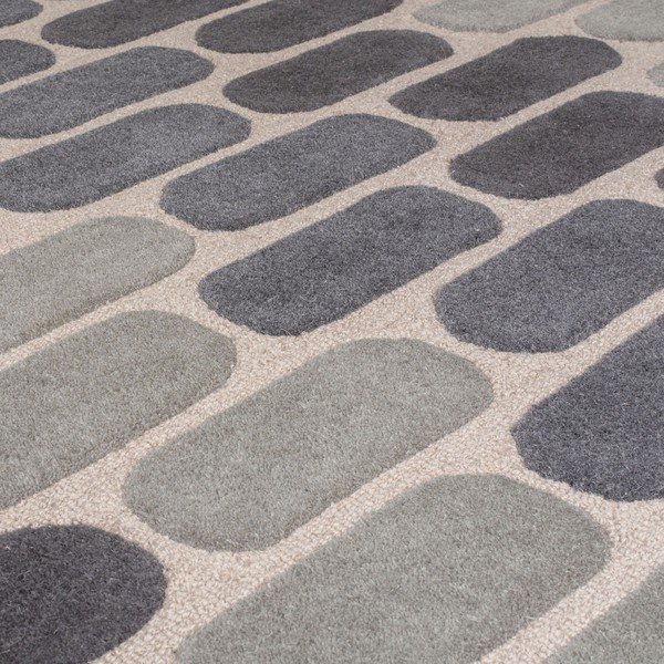 Pilkas vilnonis kilimas Flair Rugs Fossil, 160 x 230 cm-image-2