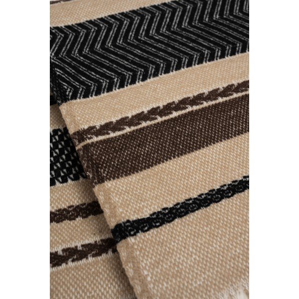 Rudos spalvos iš medvilnės mišinio antklodė ir pledas 140x180 cm Luxor – Euromant-image-3