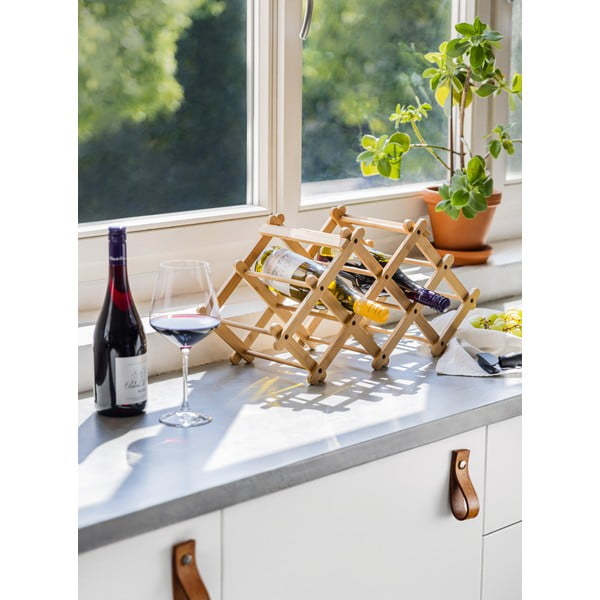 Bambukinis vyno stovas - Bonami Essentials-image-1