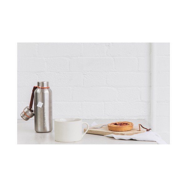 Alyvuogių žalumo 2 sienelių nerūdijančio plieno juodas + Blum izoliuotas vakuuminis butelis, 500 ml-image-4