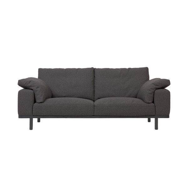 Antracito pilkos spalvos sofa su pagalvėmis Kave Home Noa-image-2
