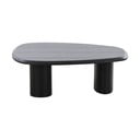 Kavos staliukas juodos spalvos su uosio dekoro stalviršiu 78x96 cm Tirano – House Nordic