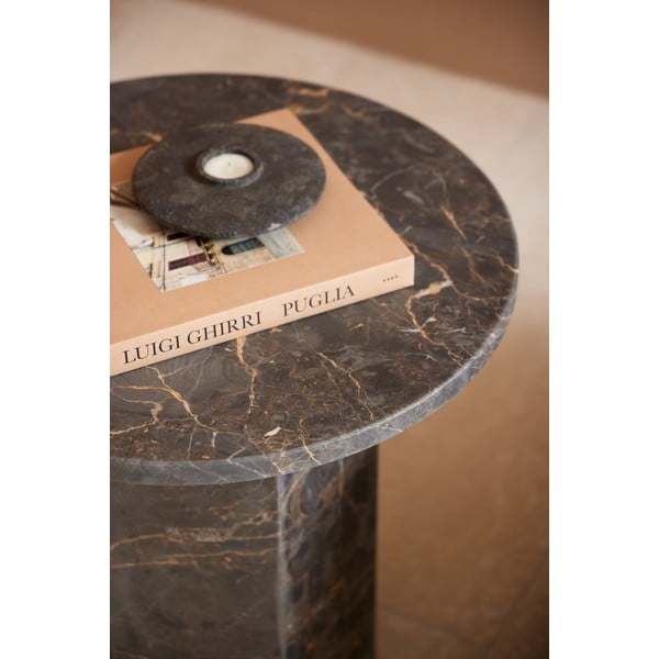 Iš marmuro apvalios formos šoninis stalas ø 50 cm Naxos – Actona-image-2