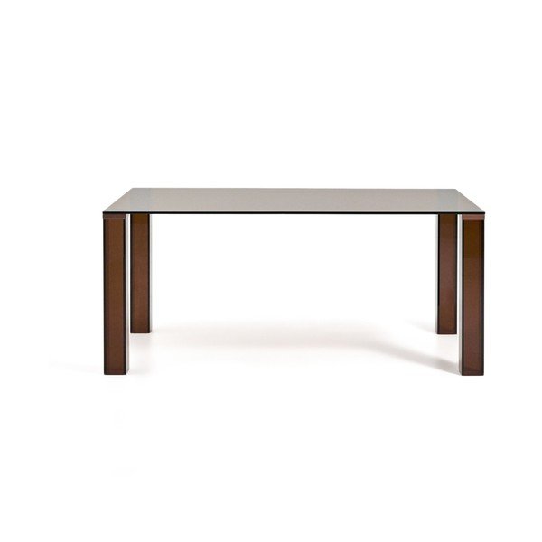 Iš stiklo valgomojo stalas 90x160 cm Adularia – Kave Home-image-2