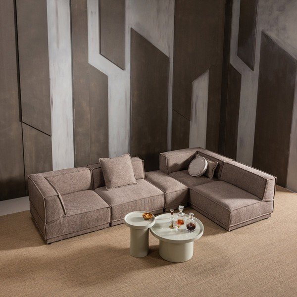 Blizgus apvalios formos šoninis stalas ø 40 cm Veluna – WOOOD-image-1