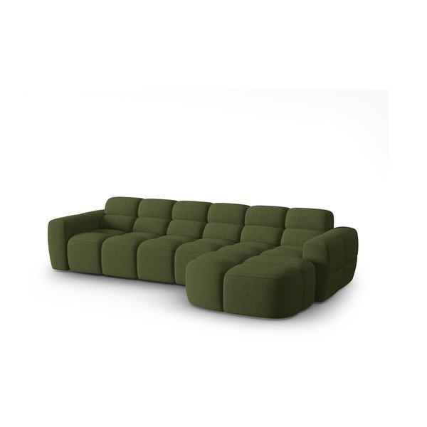 Kampinė sofa žalios spalvos Lisa – Micadoni Home-image-2