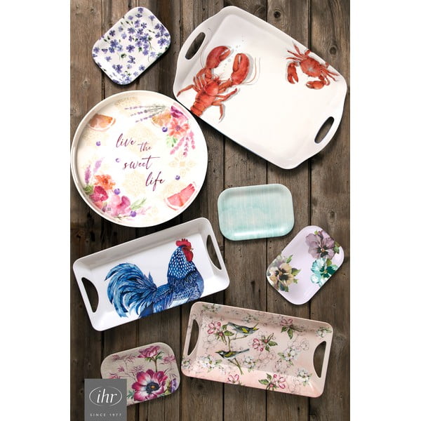 Ekologiškos medvilnės staltiesė 150x45 cm Blue Plumage - IHR-image-2