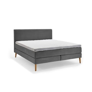 Tamsiai pilka lova su spintelėmis 180x200 cm Linea - Meise Möbel