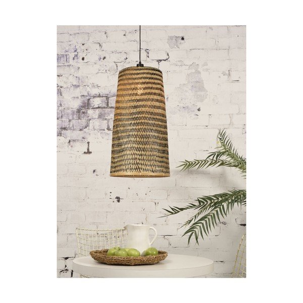 Pakabinamas bambukinis šviestuvas Good&Mojo Kalimantan, ⌀ 37 cm-image-4