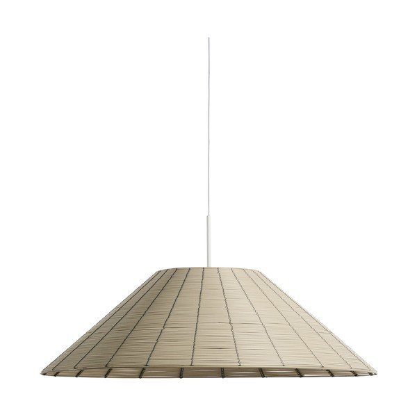 Smėlio spalvos iš dirbtinio rotango šviestuvo gaubtas ø 70 cm Saranella – Kave Home